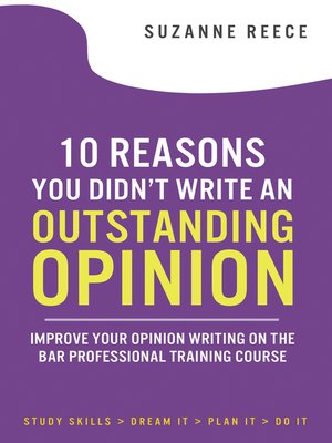 cover image of 10 Reasons You Didn't Write an Outstanding Opinion